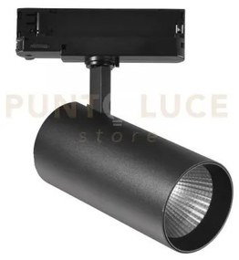 Faro binario plane in alluminio nero led 40w 3000k 120lm 160x190cm ...