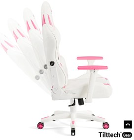 Sedia da gaming Diablo X-Ray 2.0 Small:  Bianco e Rosa