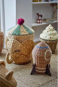 Cesta per giochi da bambino di colore naturale in giacinto d'acqua ø 35x50 cm Bobo – Bloomingville Mini