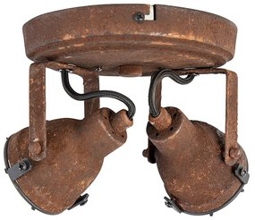 Faretto industriale ruggine 2 luci - Sorra