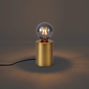 Lampada da tavolo moderna ottone 13 cm - Cylinder