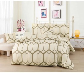 Biancheria da letto singola panna 6 pezzi in microsatin 140x200 cm Carter - My House