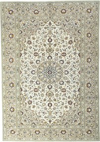 Kashan Tappeto 350 x 250 Beige (Iran) Annodato A Mano