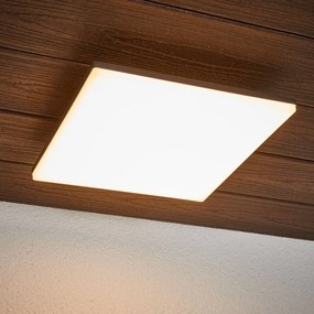 Lucande Plafoniera LED Henni, IP65, sensore, 30x30 cm, antracite