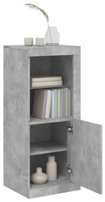 Credenza con luci led grigio cemento 41x37x100 cm