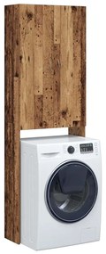 Mobile Per Lavatrice Legno Antico 64x25,5x190 Cm /