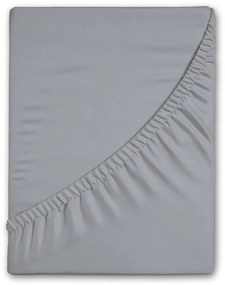 Lenzuolo con angoli grigio in flanella 180x200 cm – Good Morning