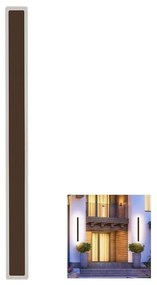 Applique a LED da esterno LED/17W/230V 4000K IP65 marrone