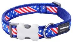 Collare per Cani Red Dingo US Flag 20-32 cm Azzurro