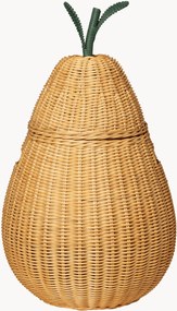 Cesto portaoggetti per bambini in rattan fatto a mano Pear