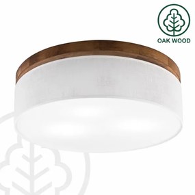 Brilagi - LED Plafoniera BELLADONNA 3xE27/15W/230V diametro 50 cm bianco/quercia ciliegio