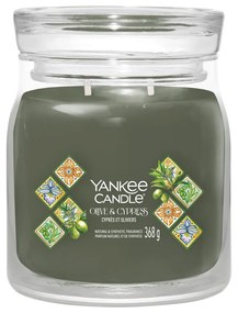 Olive e Cypress, candela giara media Yankee Candle