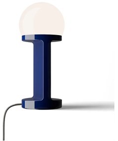 Lampada Da Tavolo Classica Habea Ceramica Blu Robot 1 Luce E14