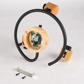 Brilagi - Faretto HYGGE 3xE14/15W/230V legno di Hevea/fumé