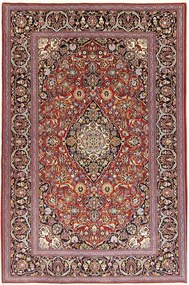 Kashan Tappeto 210 x 140 Rosso (Iran) Annodato A Mano