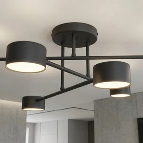 Plafoniera HALO 6xGX53/10W/230V nera