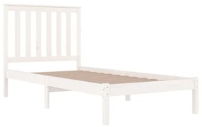 Giroletto in legno massello bianco 75x190 cm small single