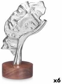 Statua Decorativa Viso Argentato Legno Metallo 16,5 x 26,5 x 11 cm