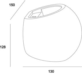 Deko-Light 341177 - Applique OSANO 1xG9/25W/230V calcestruzzo