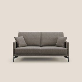 Saturno divano moderno in tessuto morbido impermeabile T03 talpa 140 cm