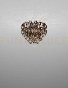 Giogali lampadadario a soffitto 40 cristallo bronzo e cromo lucido ...
