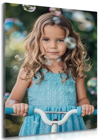 Stampa su tela – Bambina sul monopattino