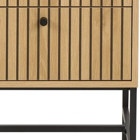 Comodino con cassetti OLIVIA in rovere