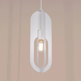 Sollux SL.1360 - Lampadario a sospensione con filo NICUS 1xE27/15W/230V bianco