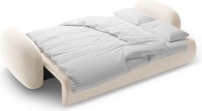 Divano color crema allungabile/con contenitore con rivestimento in ciniglia 262 cm Tonale – Cosmopolitan Design