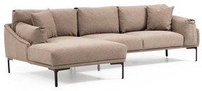 Divano angolare beige, angolo sinistro Leo - Artie