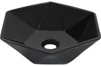 Lavandino 41x36,5x12 cm in Ceramica Nero cod mxl 41695