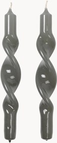 Set di 2 candele a bastoncino fatte a mano Twist