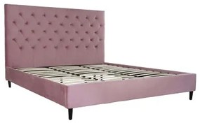 Letto DKD Home Decor Legno Metallo Rosa 180 x 200 cm 187 x 210 x 137 cm