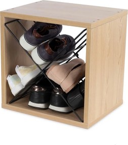 Portabottiglie in frassino di colore naturale numero di bottiglie 12 36,5x36x29 cm Macon - Compactor