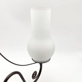 Brilagi - LED Lampadario a sospensione con catena COTTAGE 5xE14/40W/230V marrone/bianco