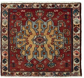 Shiraz Tappeto persiano 50x60 Rosso (Iran) Annodato A Mano