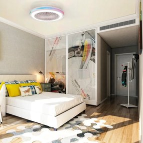 Ventilatore da soffitto Gamer trasparente, D. 55.6 cm MANTRA