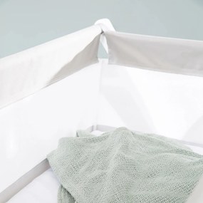 Culla pieghevole bianca su ruote 90x45 cm - Roba