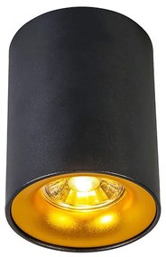 Faretto moderno nero con oro - Ronda