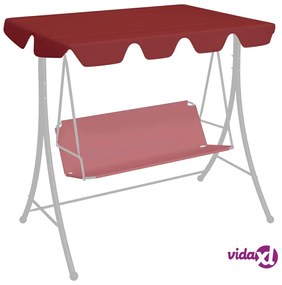 vidaXL Baldacchino per Dondolo Giardino Rosso Vino 188/168x110/145 cm