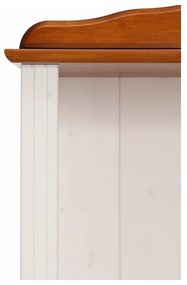 Libreria in legno di pino in colore bianco e naturale 70x181 cm Ella - Støraa