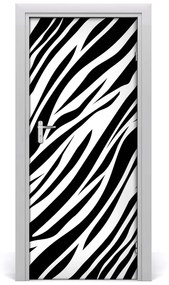 Adesivo per porta Sfondo domestico zebra 75x205 cm