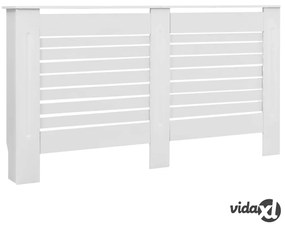 vidaXL Coperture per Radiatori 2 pz Bianche 152x19x81,5 cm in MDF