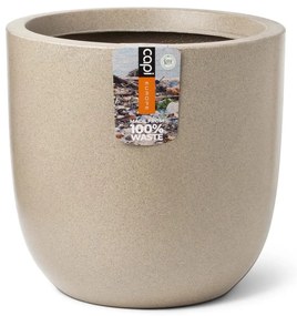 Fioriera Rotonda Waste Smooth 43x41 Cm Beige Terrazzo /