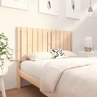 Testiera per Letto 125,5x4x100 cm in Legno Massello di Pino cod mxl 49877