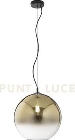 Lampadario a sospensione marte oro in vetro 1 luce attacco e27 35x1...