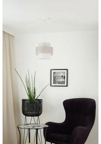 Brilagi - Lampadario a sospensione con filo DOVER SPACE 1xE27/15W/230V diametro 25 cm grigio/color crema