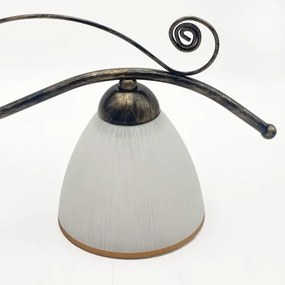 Lampadario a sospensione con catena RETRO 2xE27/60W/230V bronzo/patina