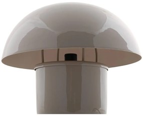 Lampada da tavolo grigia con paralume in metallo (altezza 25 cm) Fat Mushroom - Leitmotiv