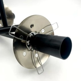 Lampadario a plafone MALENA 3xE14/5W/230V nero/fumé